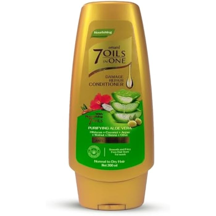 Emami 7 Oils in One Damage Repair Conditioner Purifying Aloe Vera 200 ML - Image 1